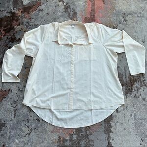 Athleta Women’s Casual Cream Button Down Shirt